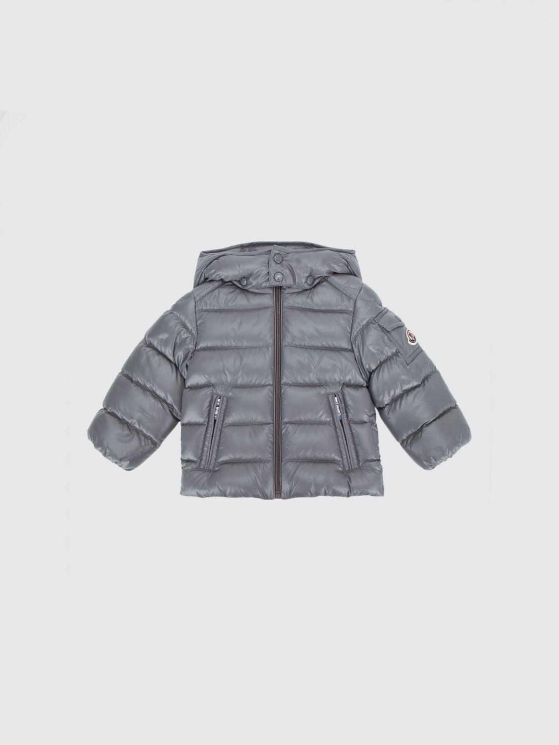 MONCLER Daunenjacke Maya aus recyceltem Laqué-Nylon mit Kapuze für Jungen