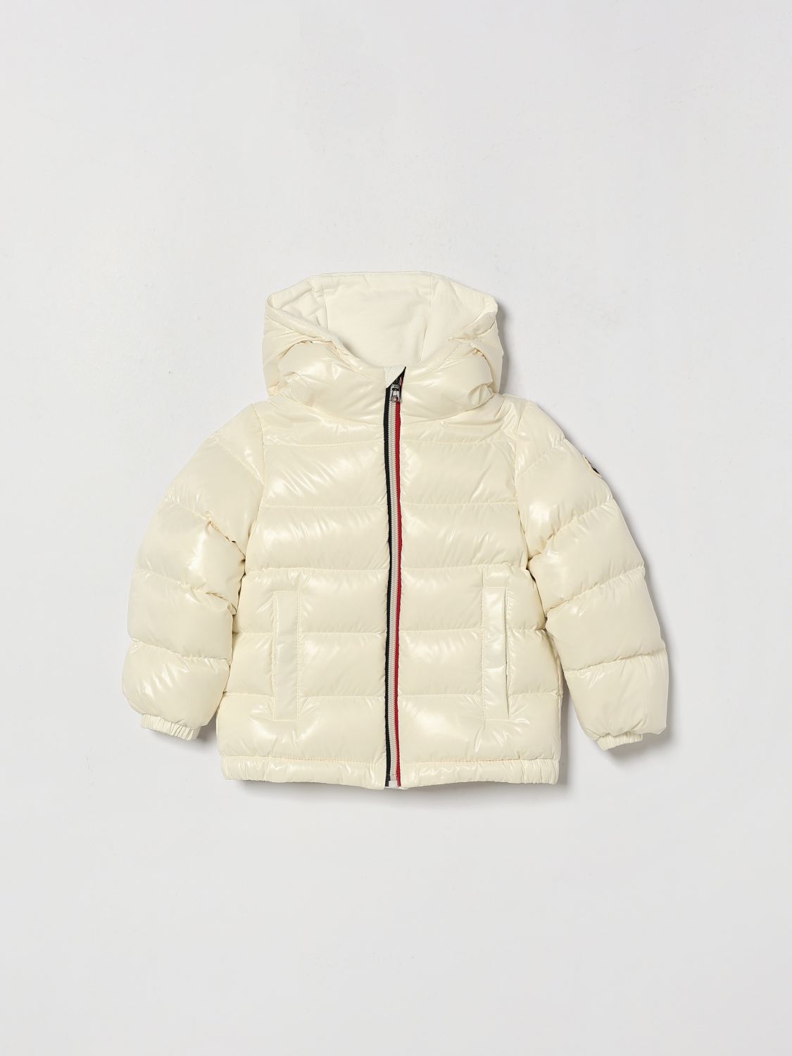MONCLER Daunenjacke New Aubert aus Laqué-Nylon mit Kontrastbesätzen für Jungen