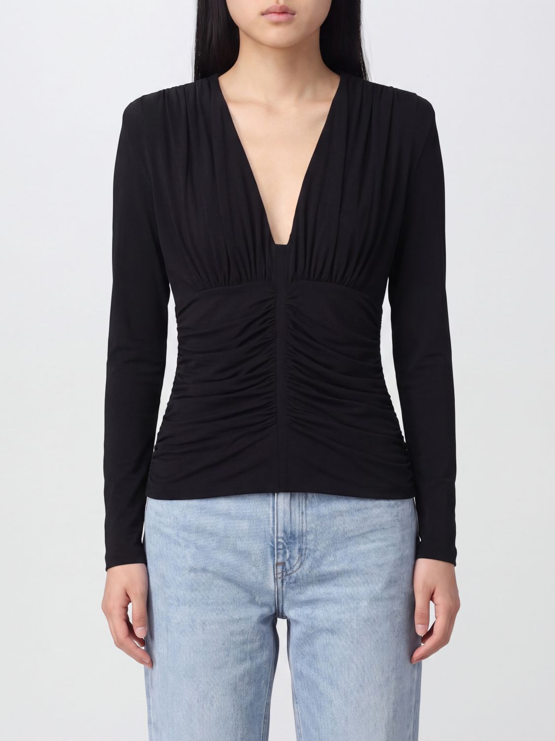 SPORTMAX Top Woman color Black