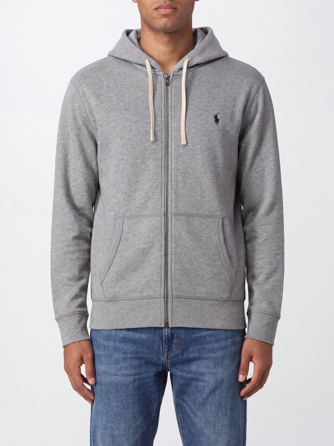 POLO RALPH LAUREN Kapuzenjacke aus Baumwollmischung mit Pony-Logo