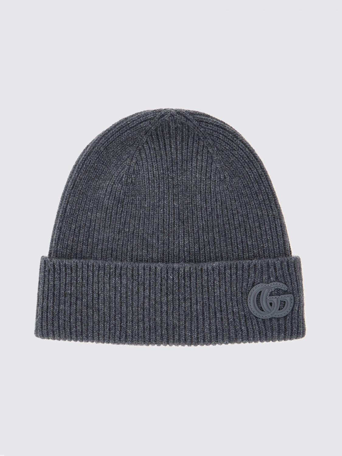 GUCCI GG Monogram Ribbed Pure Cashmere Beanie Hat