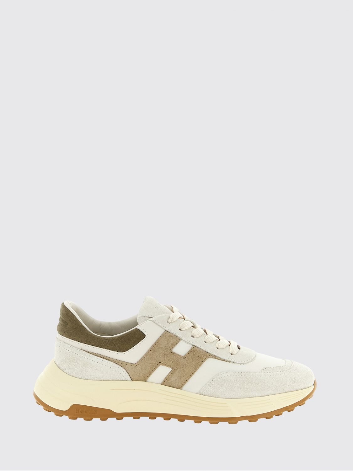 HOGAN Hyperlight Sneaker aus Veloursleder und Glattleder mit H-Logo