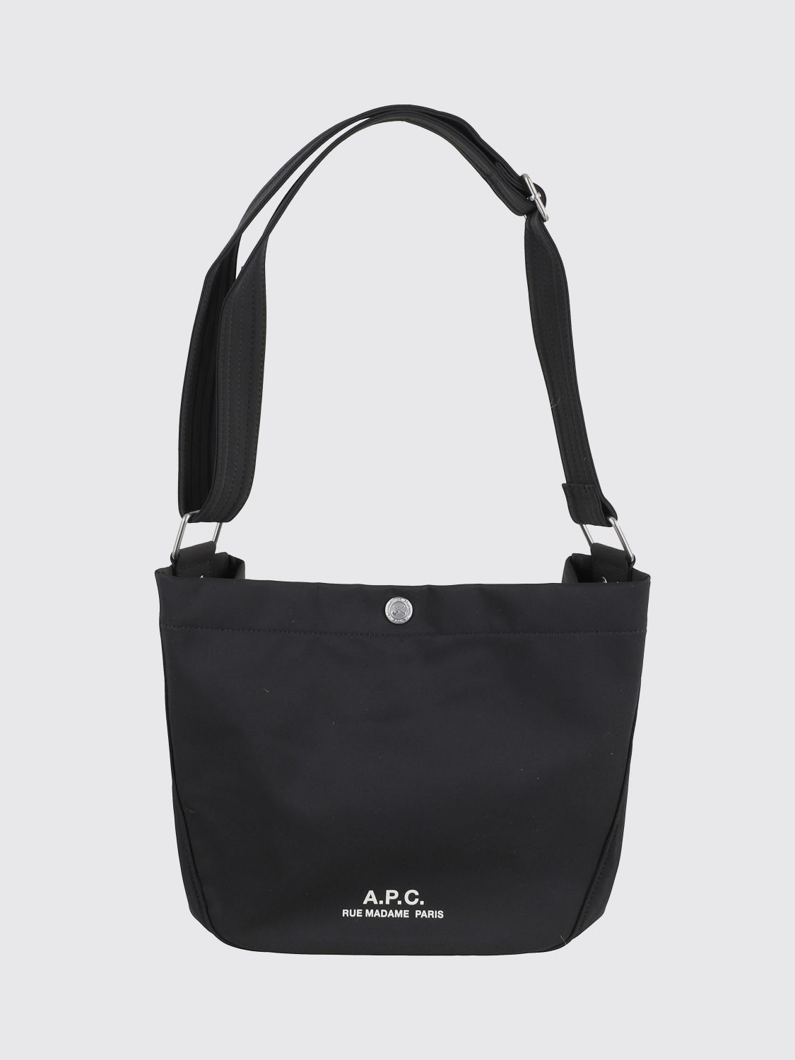 A. P.C. The Journal Polyester Shoulder Bag with Contrasting Logo
