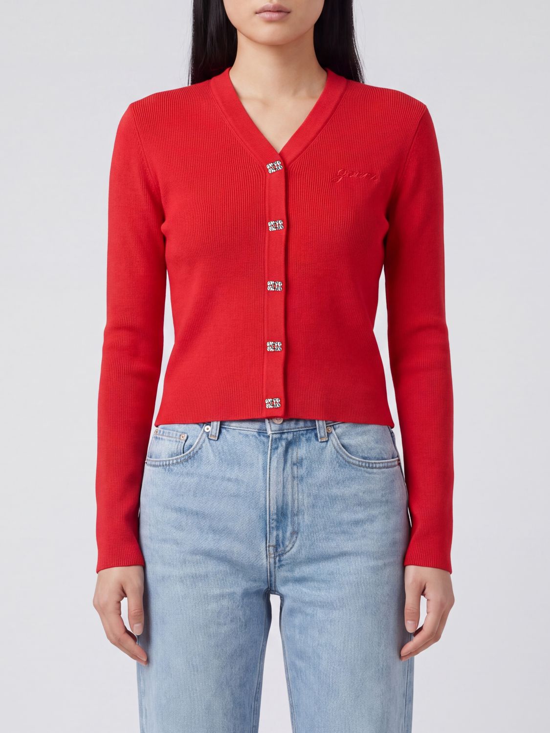 GANNI Sweater Woman color Red