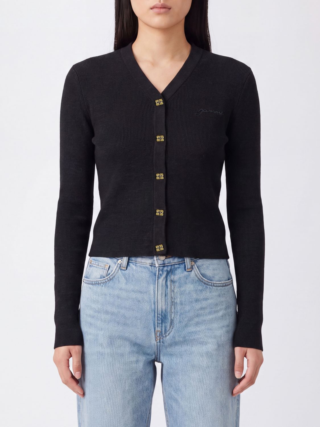 GANNI Sweater Woman color Black