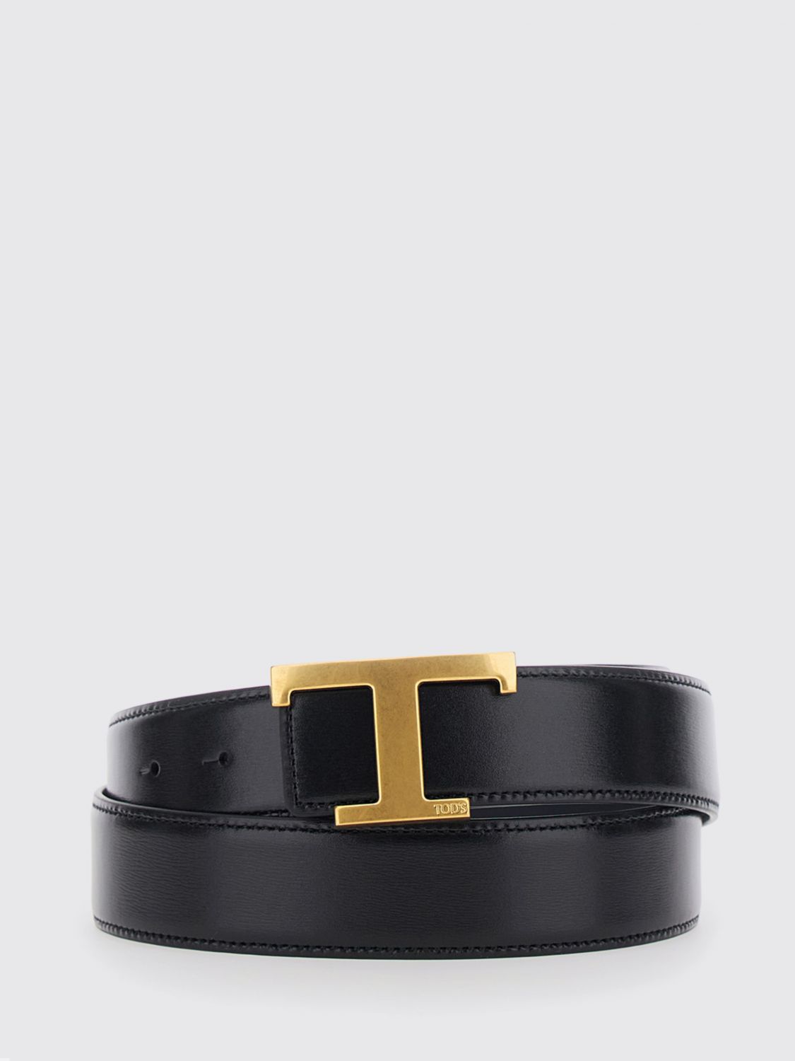 TOD'S Wendbarer T Timeless Kalbsledergürtel mit Monogramm-Schnalle