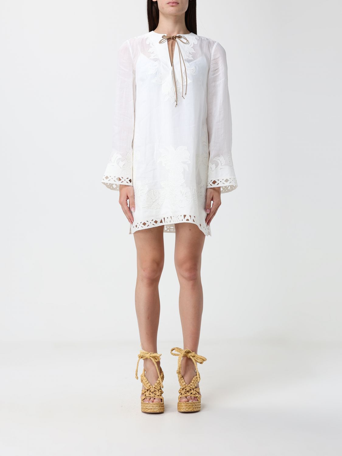 ZIMMERMANN Dress Woman color Ivory
