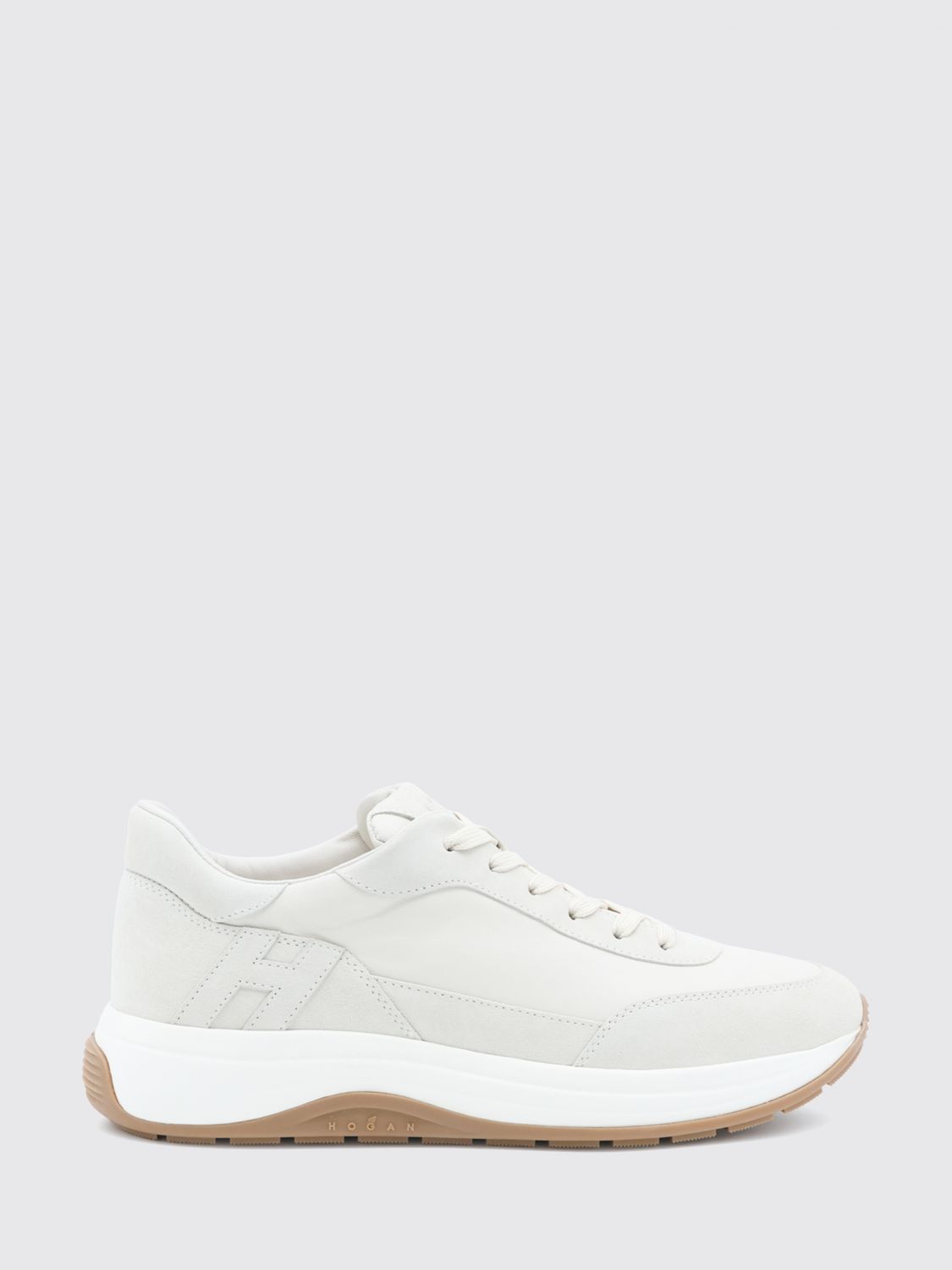 HOGAN Hi-Light Sneaker aus Glatt- und Veloursleder mit H-Logo