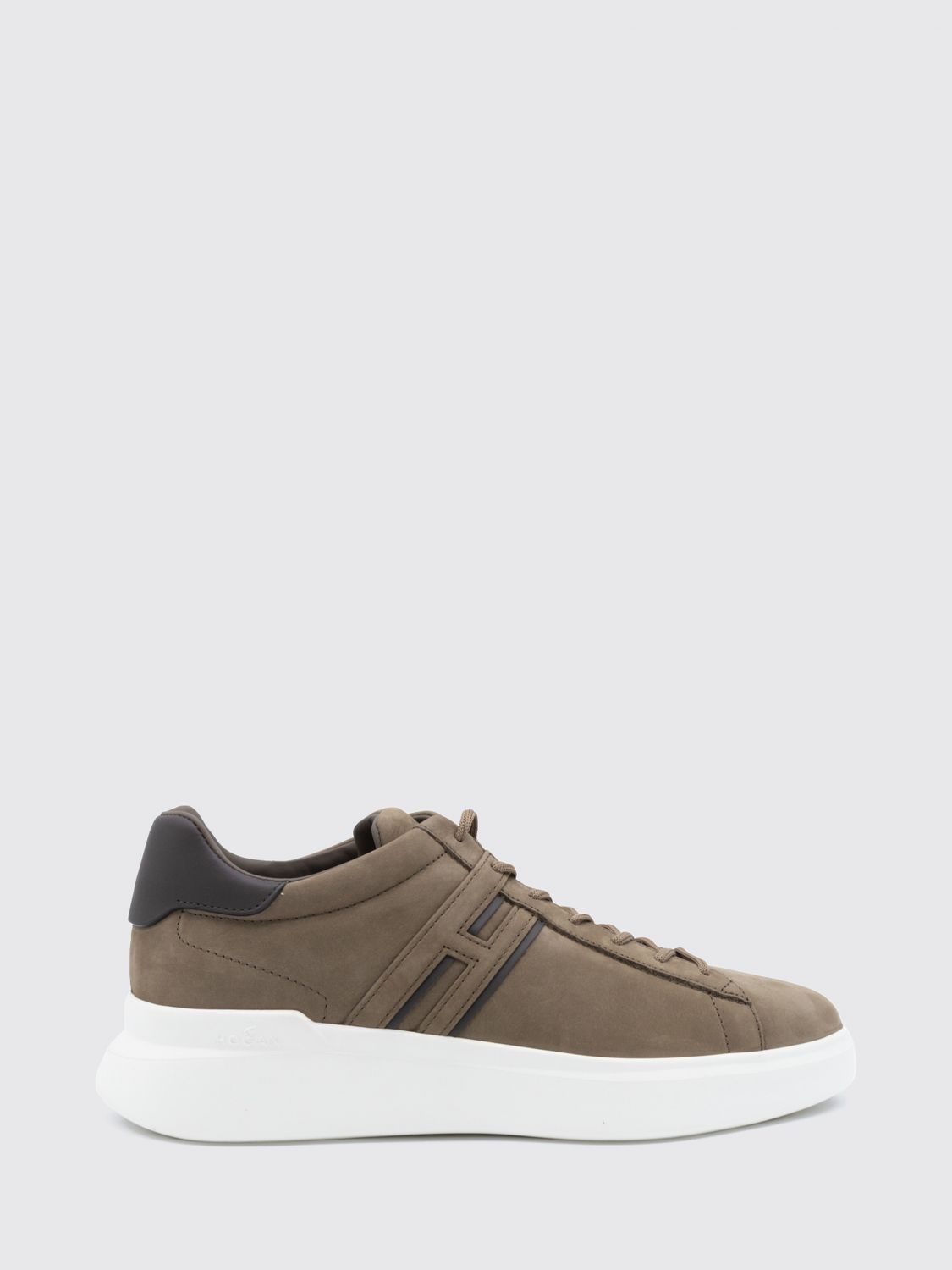HOGAN Low-Top-Sneakers H580 aus Veloursleder mit H-Logo und Plateausohle