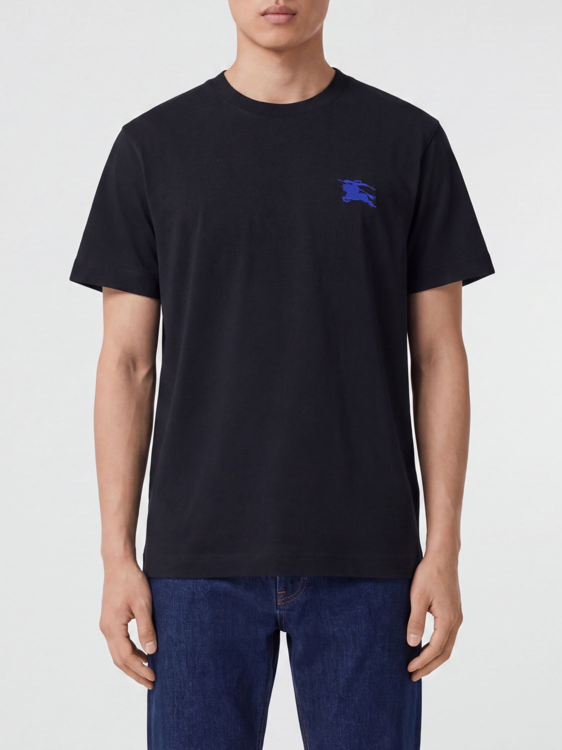 BURBERRY EKD Logo Embroidered Cotton T-shirt