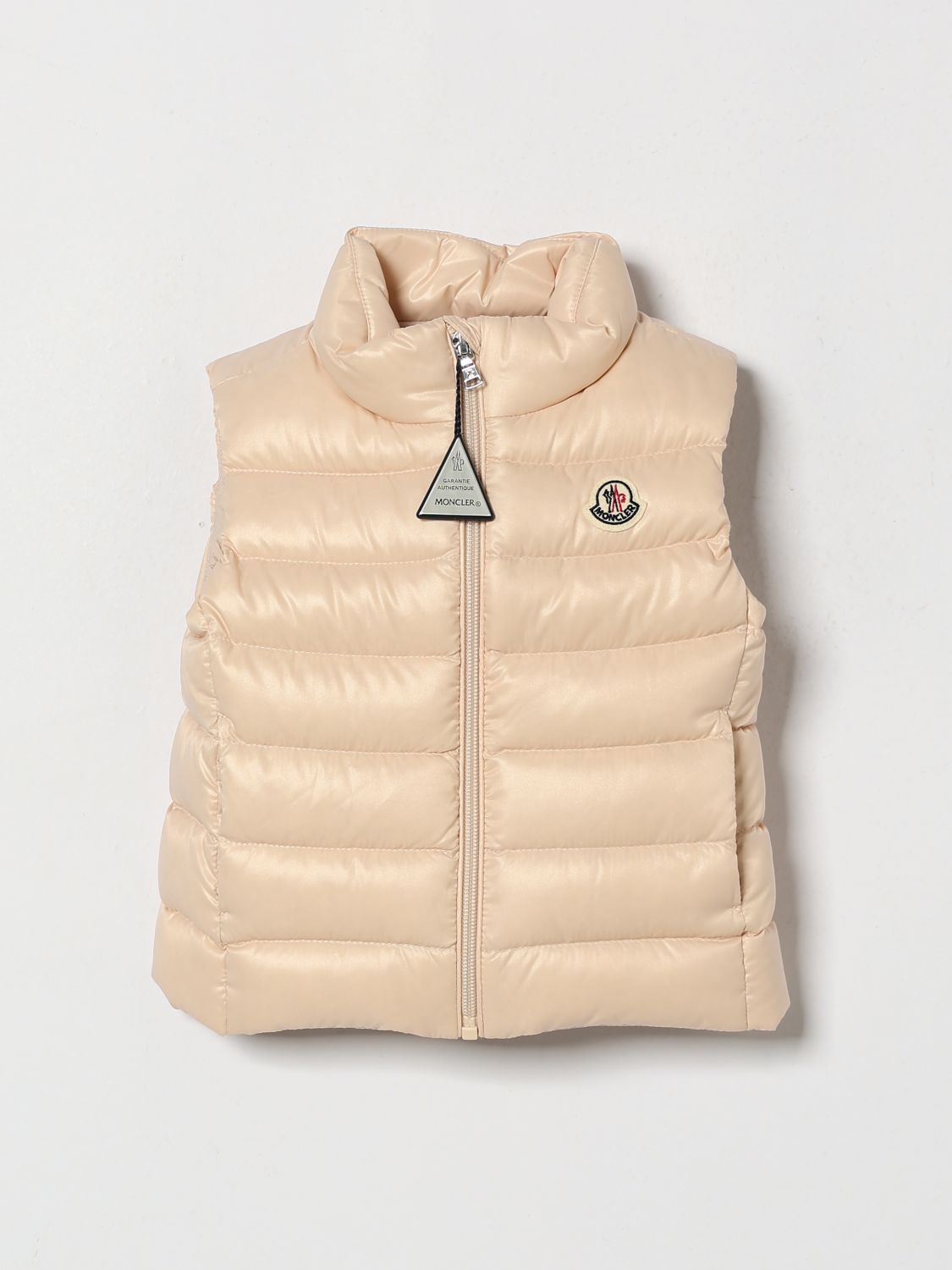 MONCLER Gesteppte Nylon-Daunenweste Ghany von für Jungen mit hohem Kragen