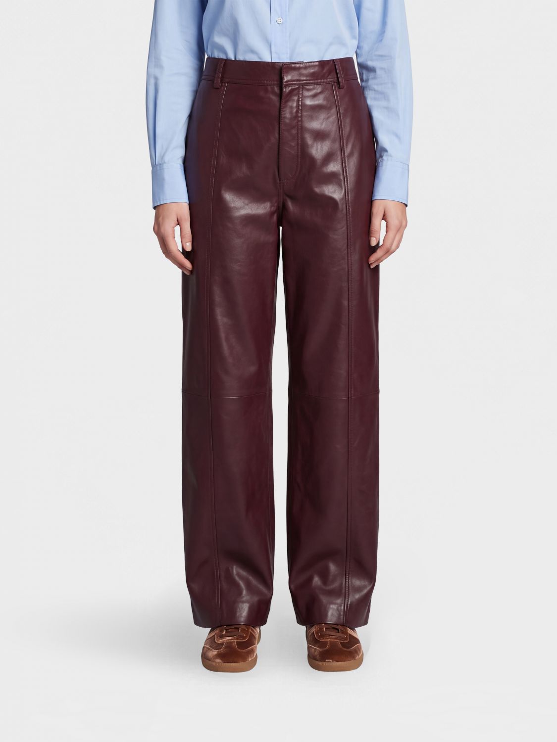 ALBERTA FERRETTI Pants Woman color Burgundy