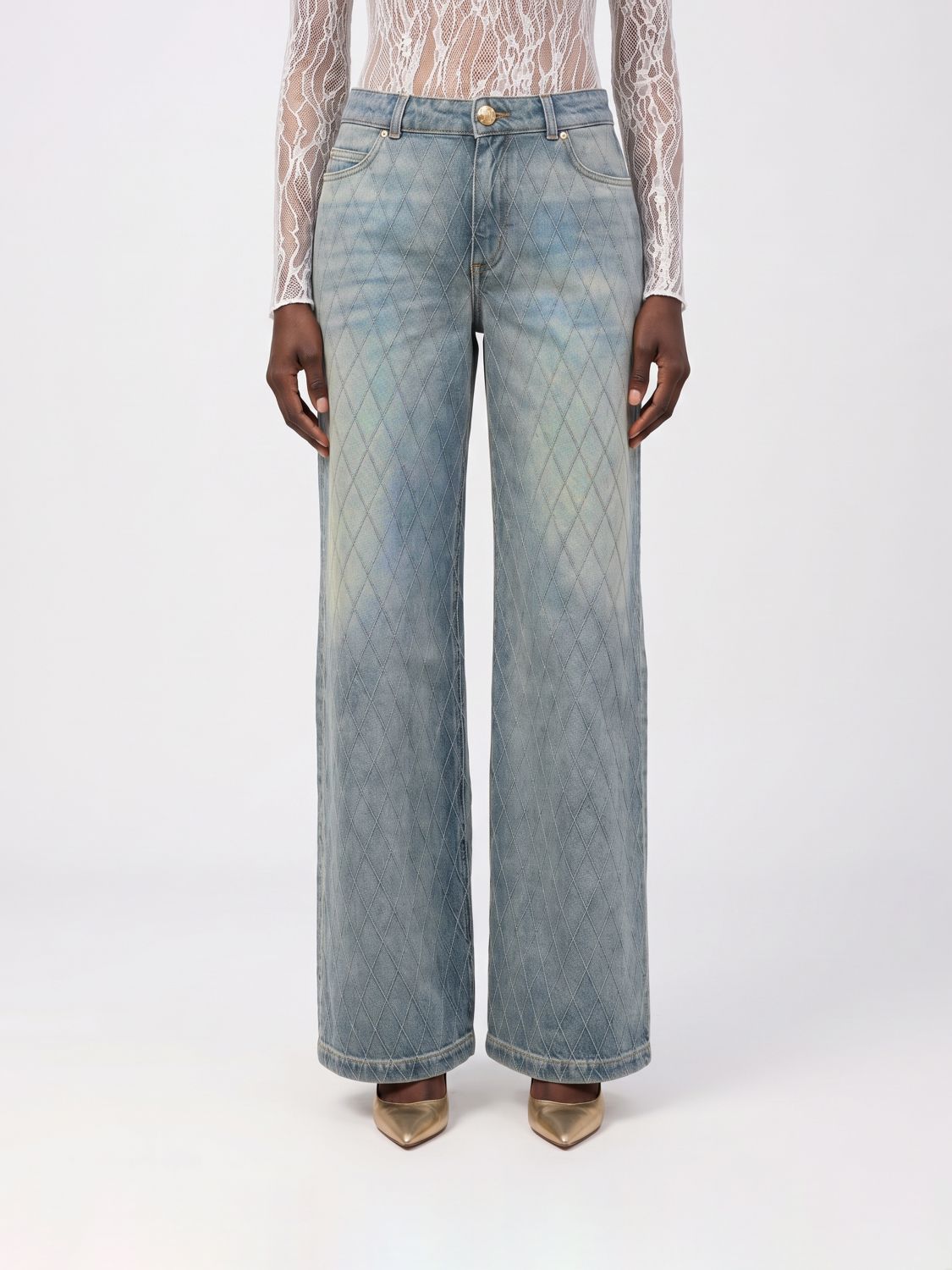 BALMAIN Jeans Damen Farbe Blau