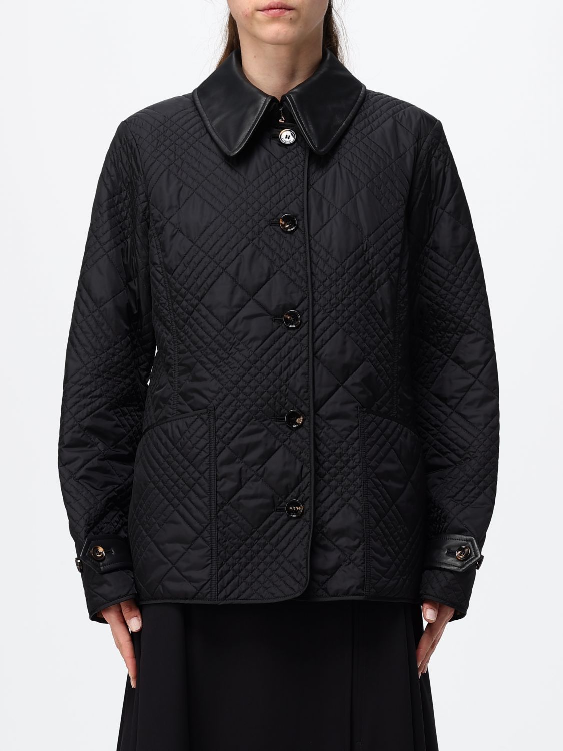 BURBERRY Jacket Woman color Black