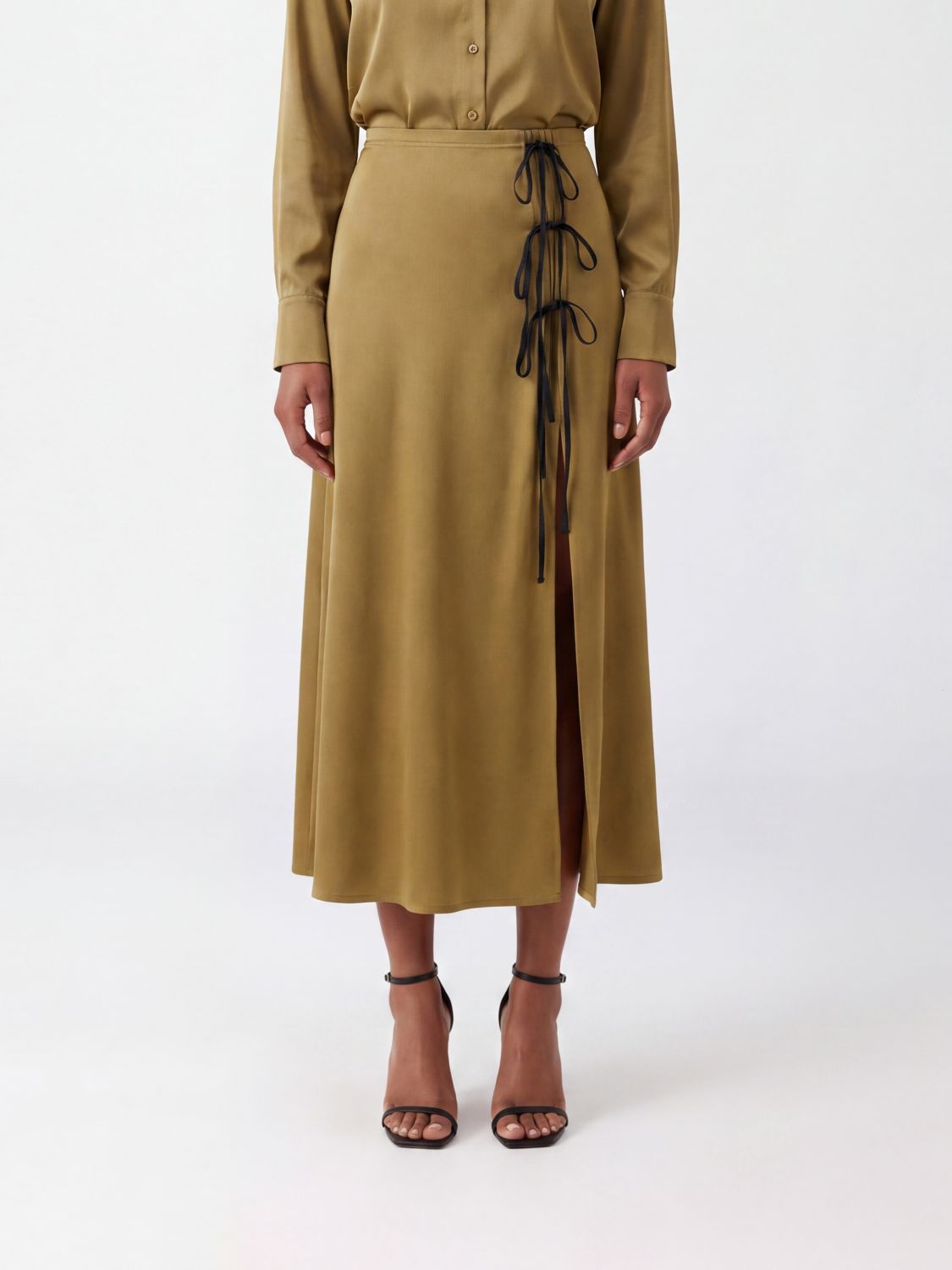 GANNI Skirt Woman color Ecru