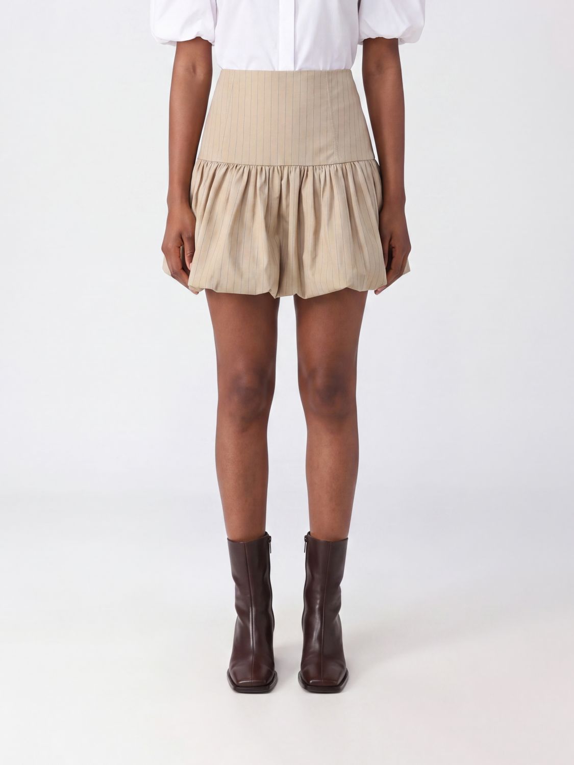 GANNI Skirt Woman color Sand
