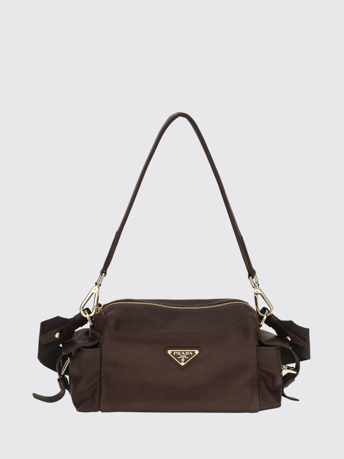 Prada Shoulder Bag Woman In Burnt