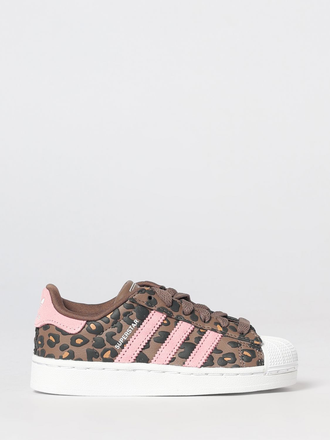 ADIDAS ORIGINALS Boy's Superstar II Sneakers with Animalier Details and Shell Toe