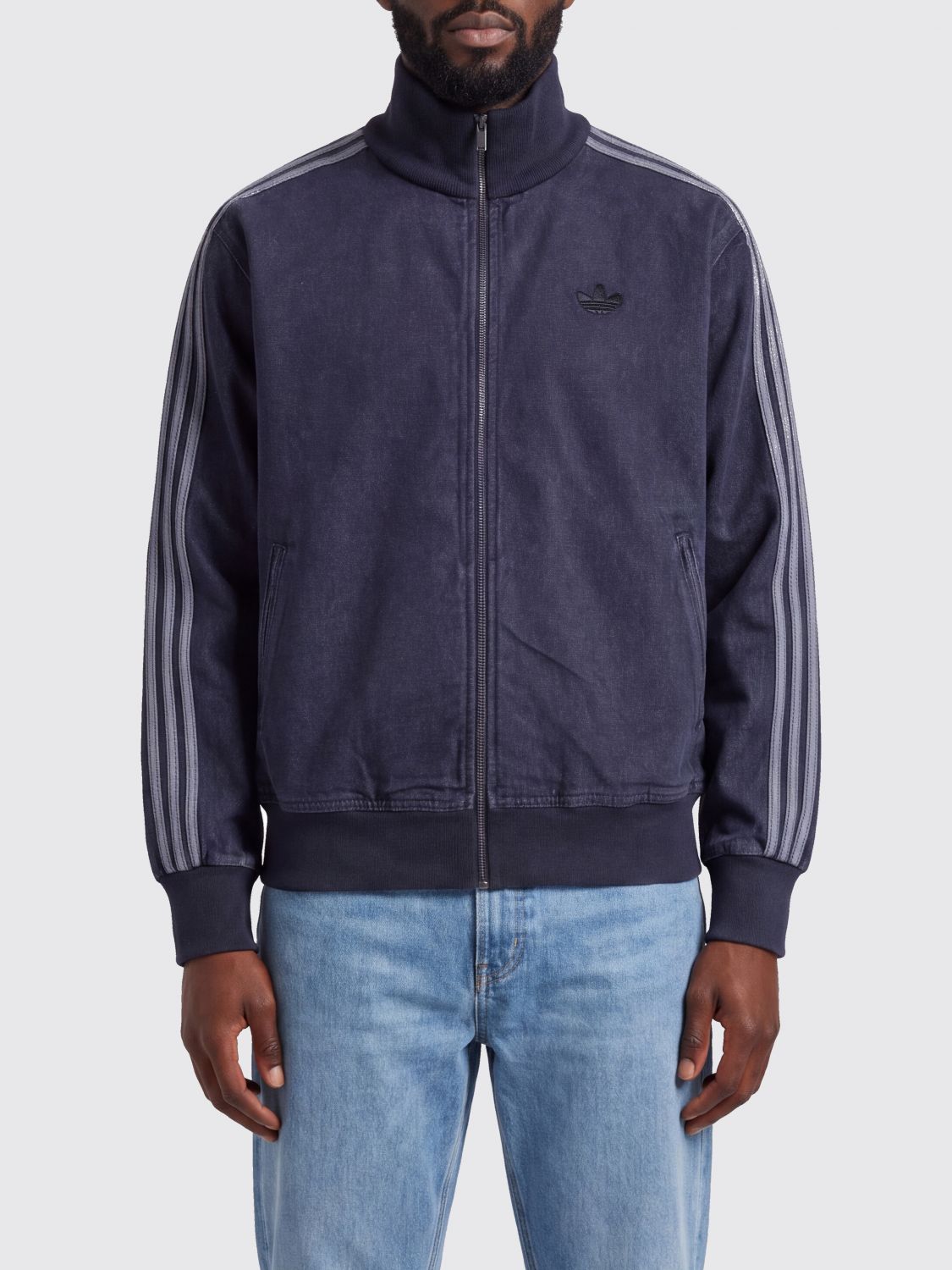 ADIDAS ORIGINALS Baumwoll-Bomberjacke mit Trefoil-Logo und Reißverschluss