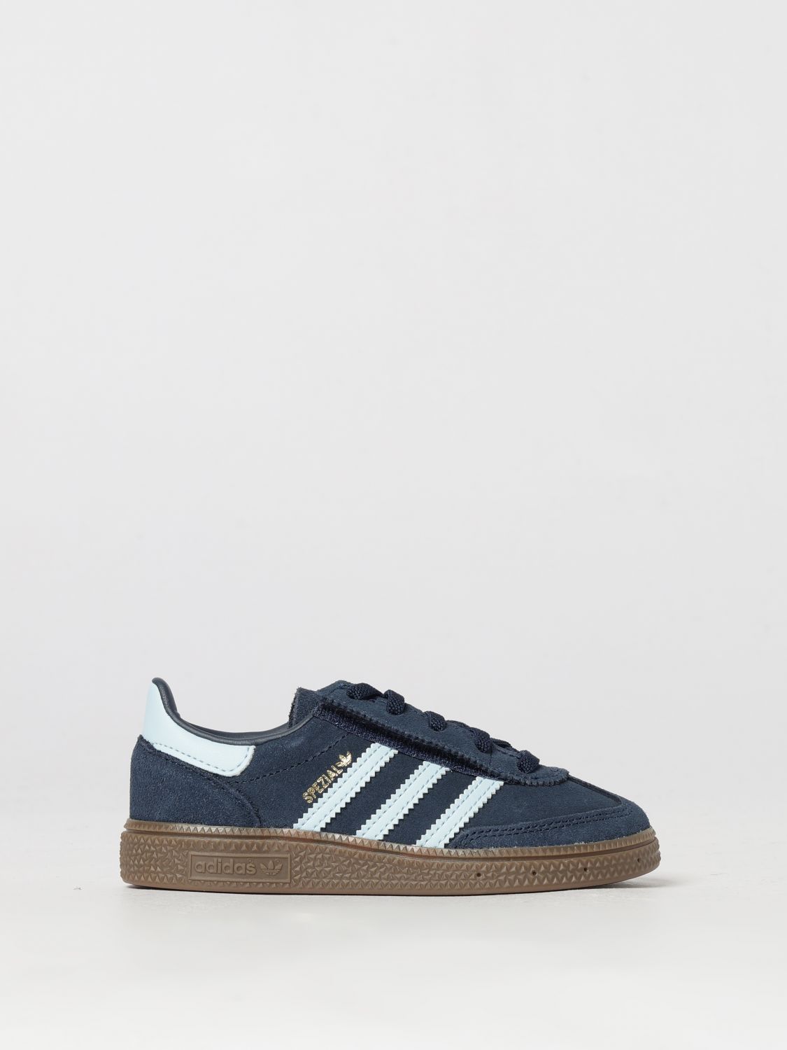 ADIDAS ORIGINALS Boy's Handball Spezial Leather Sneakers with Velcro Closure