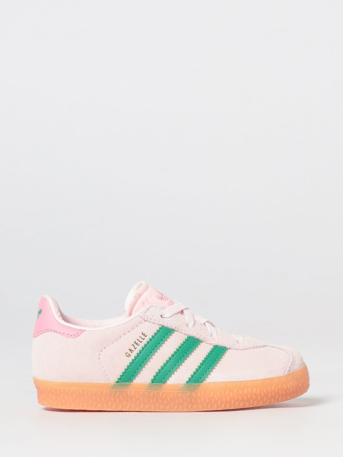 ADIDAS ORIGINALS Boy's Gazelle Indoor Leather Sneakers with Velcro Closure