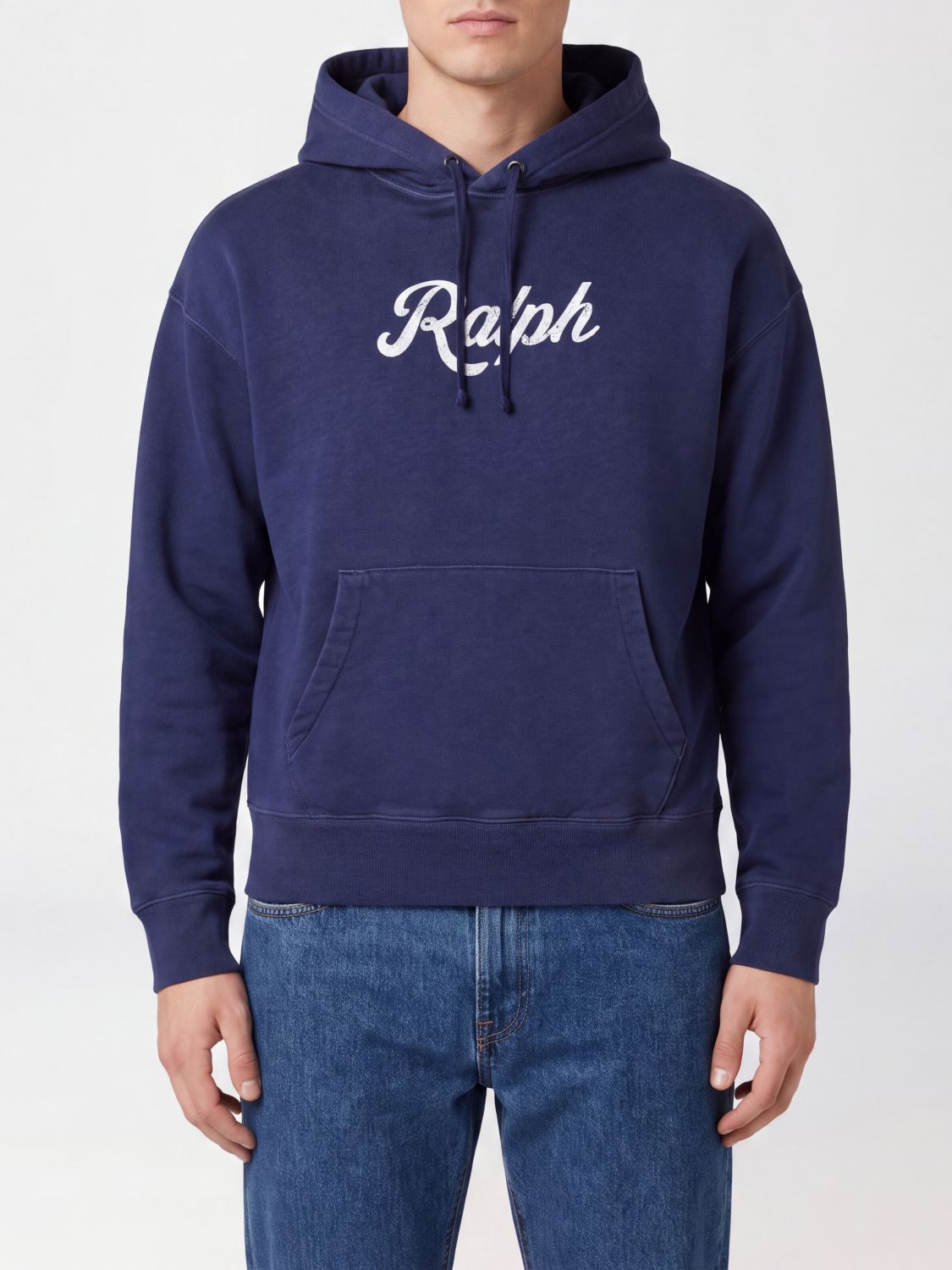 POLO RALPH LAUREN Baumwoll-Hoodie mit Kordelzug, Kängurutasche und Logo