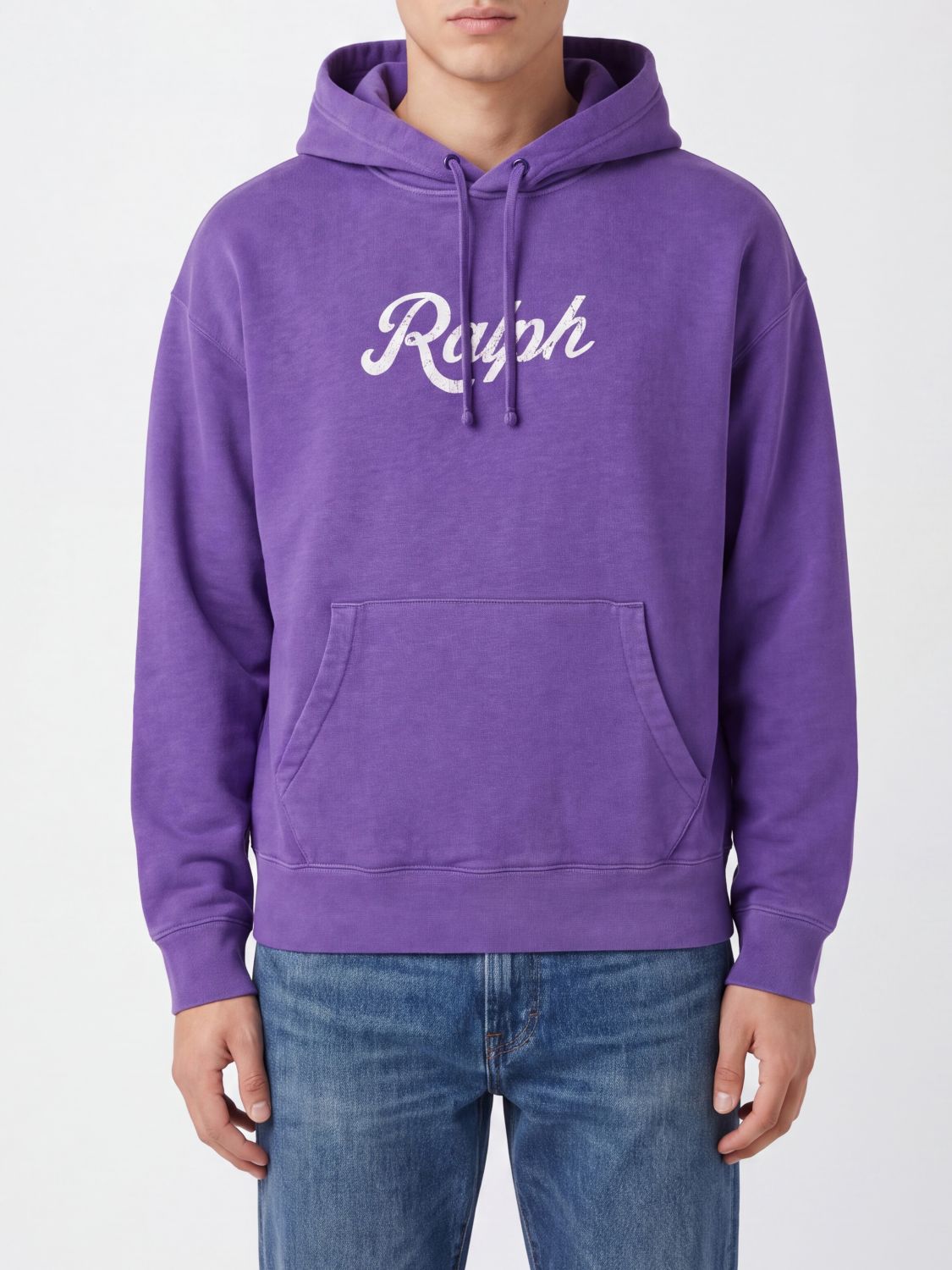 POLO RALPH LAUREN Baumwoll-Hoodie mit Kordelzug, Kängurutasche und Logo