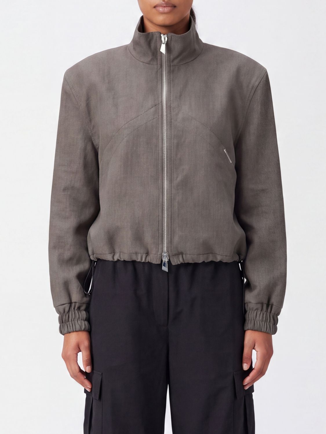 THE ATTICO Jacket Woman color Brown
