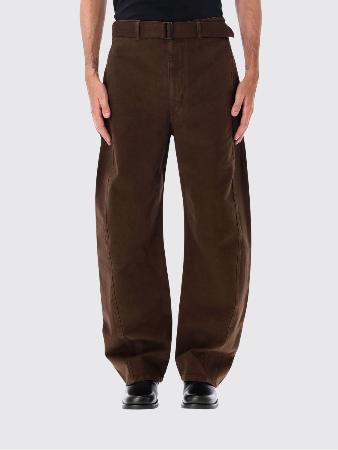 LEMAIRE Pants Men color Brown LEMAIRE