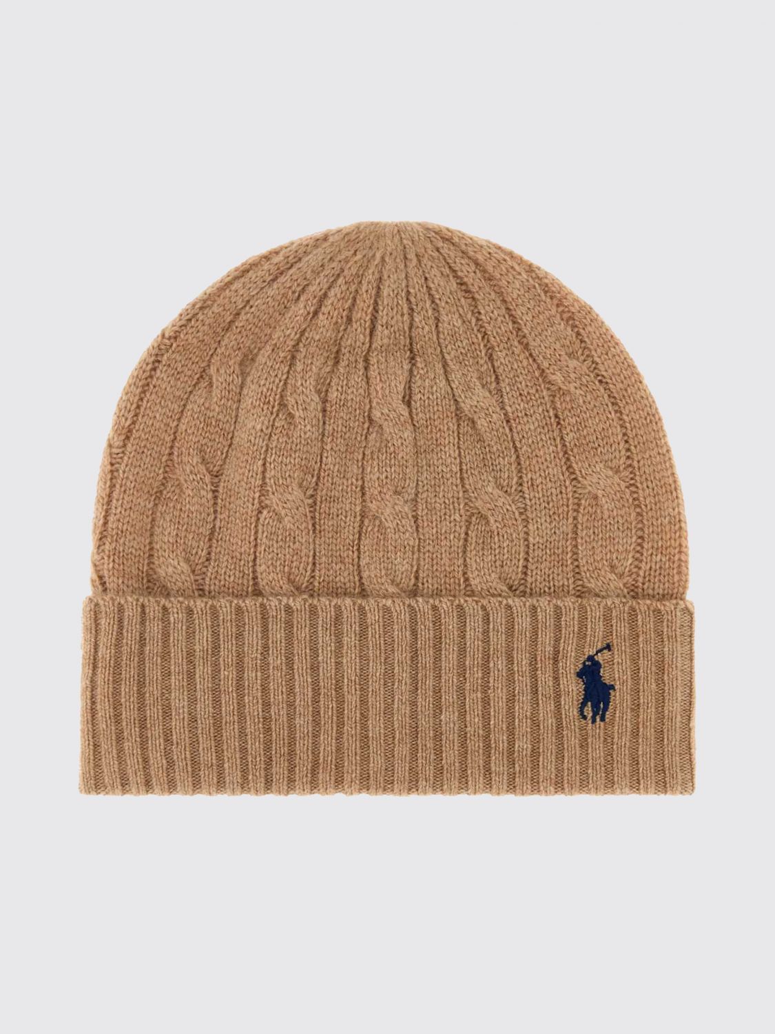 Polo Ralph Lauren Wool and Cashmere Beanie with Embroidered Logo · OS