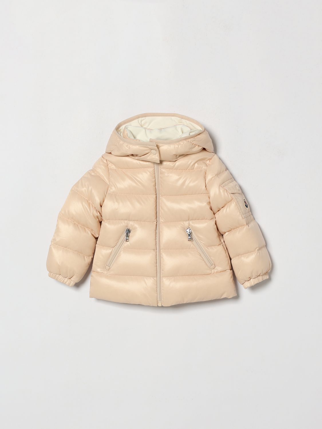 MONCLER Daunenjacke New Aubert für Jungen aus recyceltem Nylon mit Kapuze