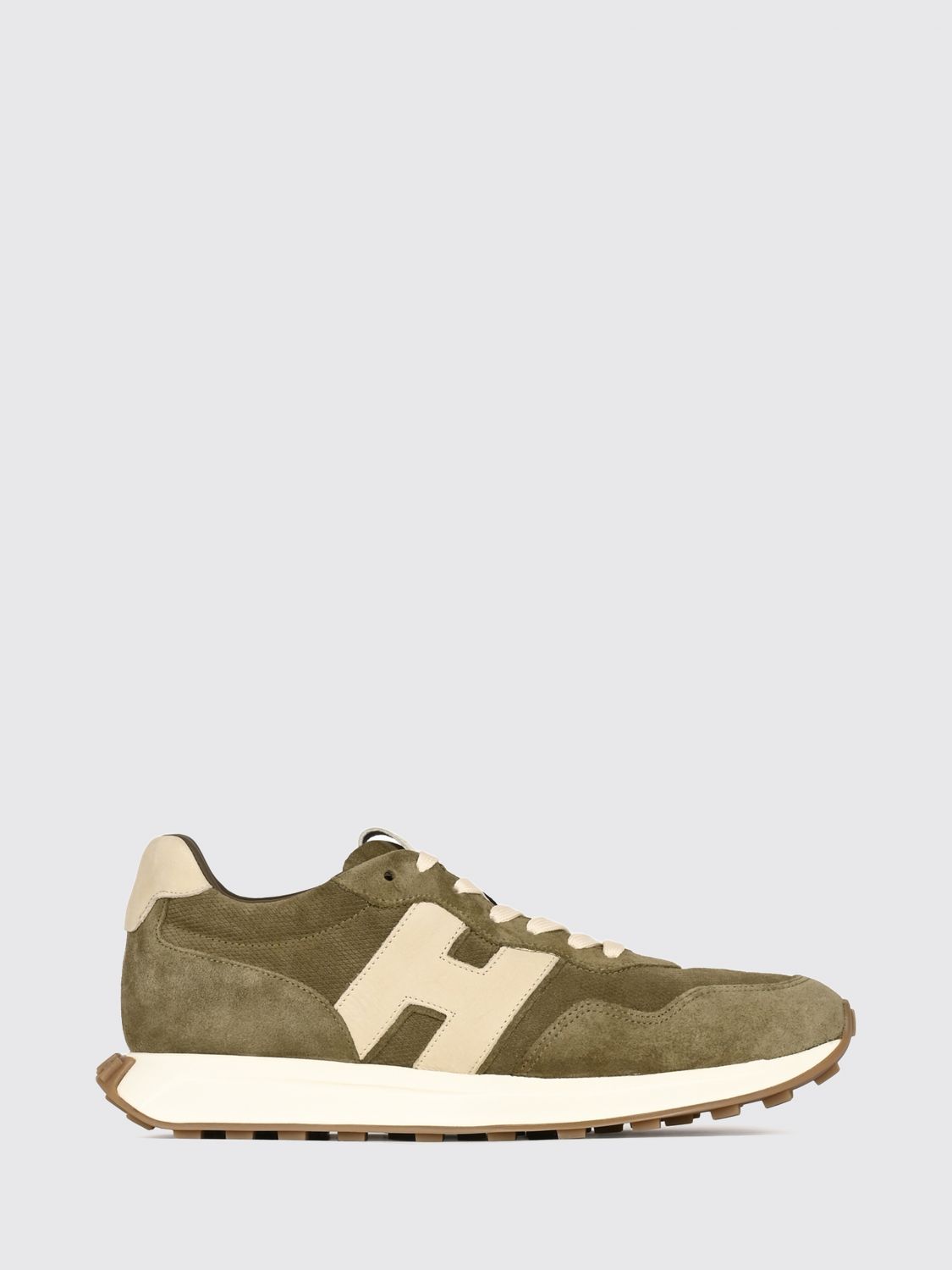 HOGAN H641 Sneakers aus Glatt- und Velours-Kalbsleder mit H-Logo