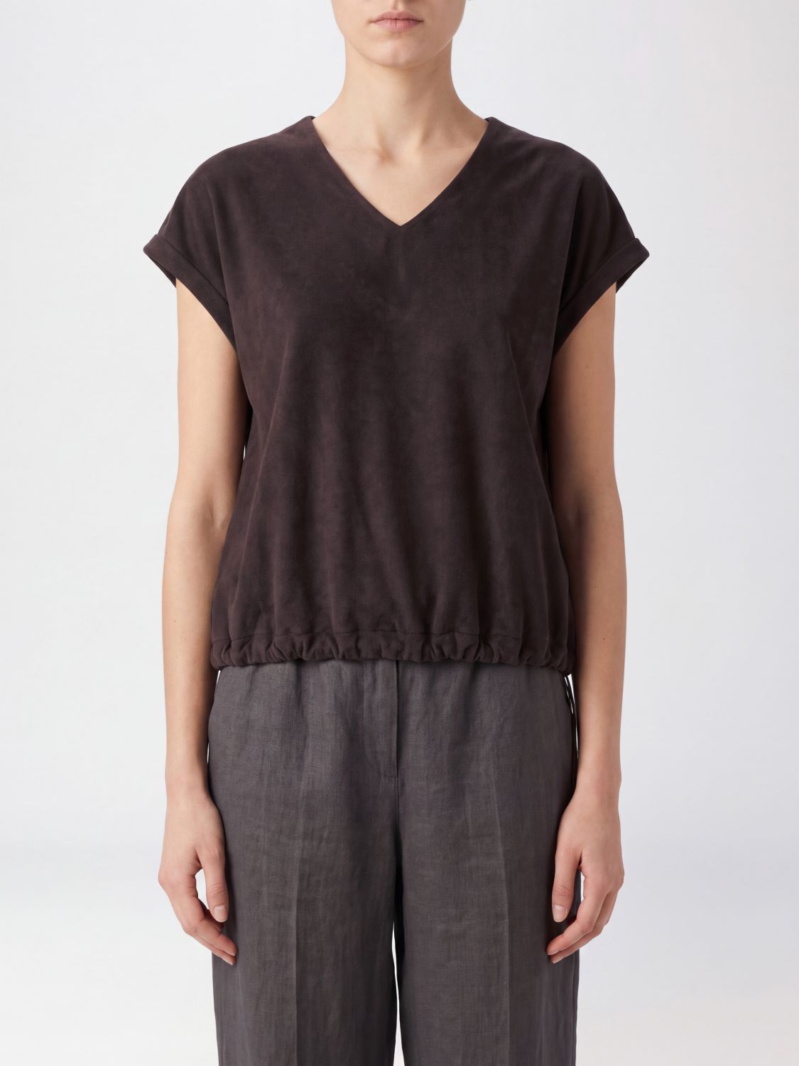 HERNO Top Woman color Brown