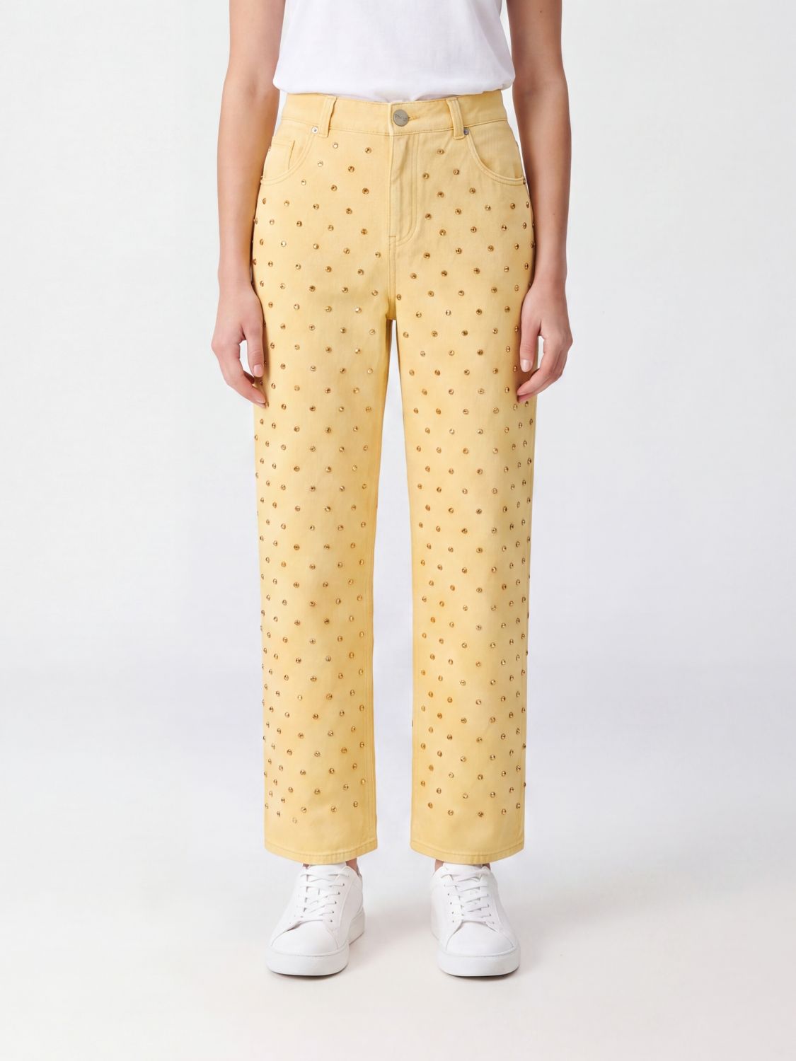 PINKO Pants Woman color Yellow