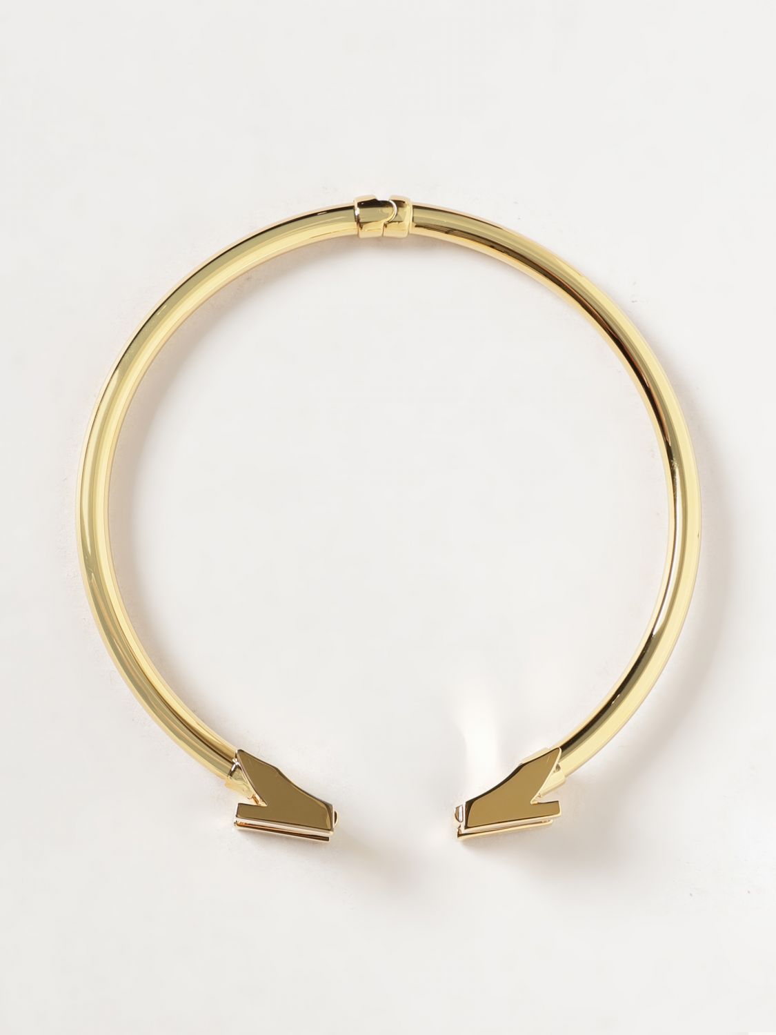 Elisabetta Franchi Monogram Logo Bangle Bracelet in Gold-Tone Brass · OS