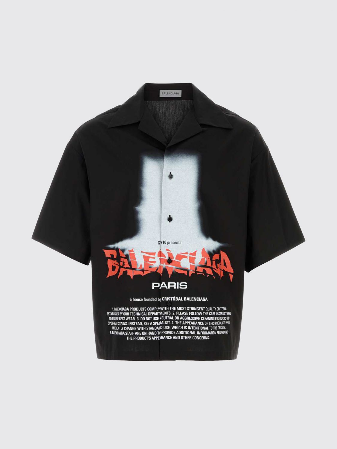BALENCIAGA Camicia in cotone stampata