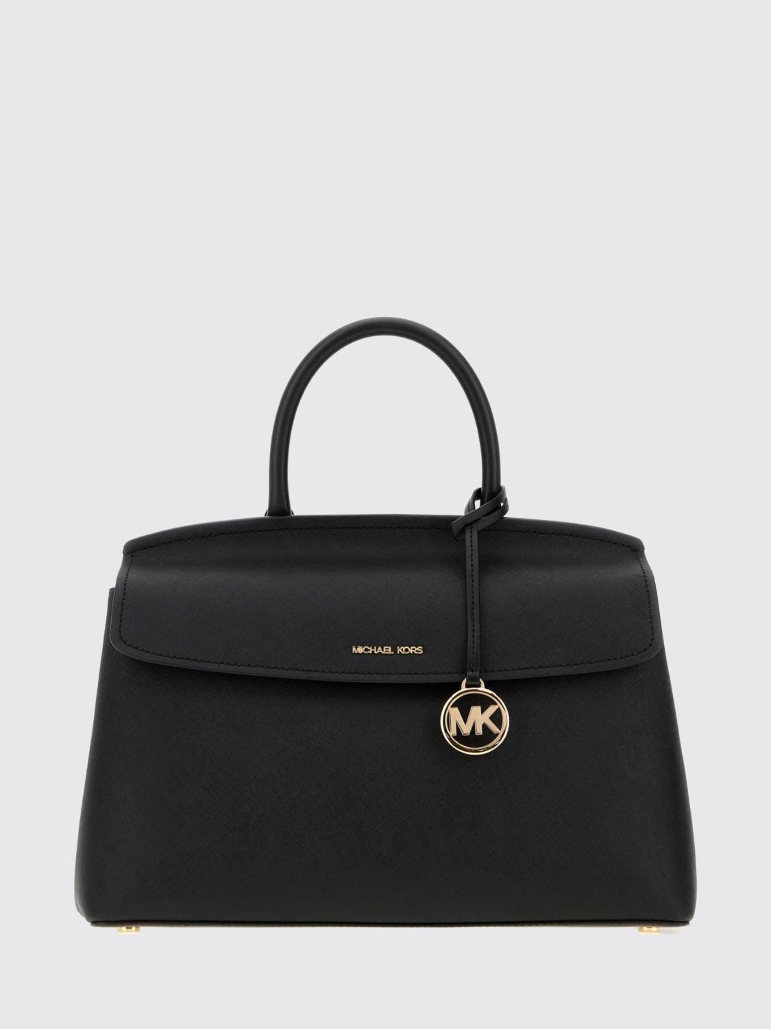 Michael Kors Freddie Leather Handbag with Removable Strap and Charm Michael Kors Freddie Leather Handbag with Removable Strap and Charm