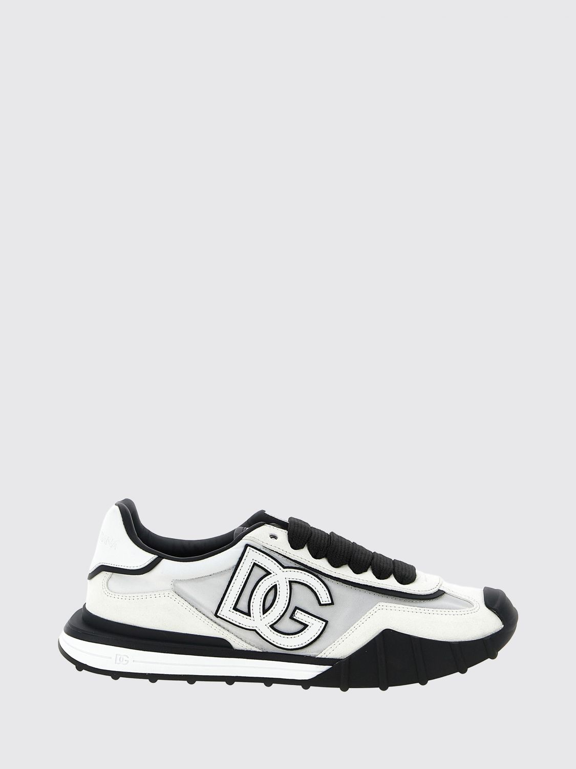DOLCE & GABBANA Sneakers DG Athletic in pelle e nylon con monogram DG