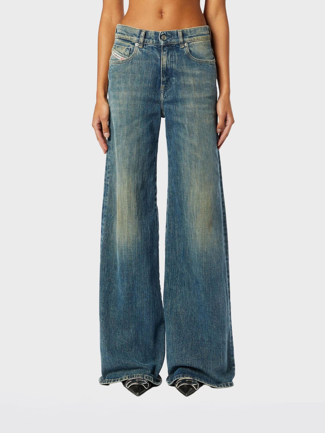 DIESEL Jeans Woman color Denim