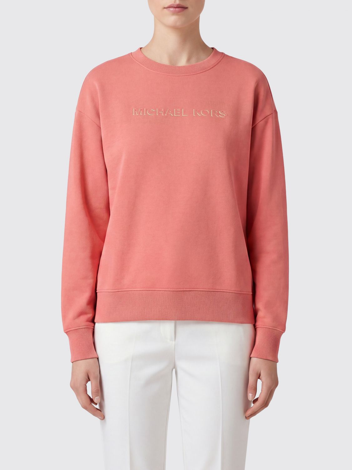Michael Kors Felpa a girocollo in cotone con logo