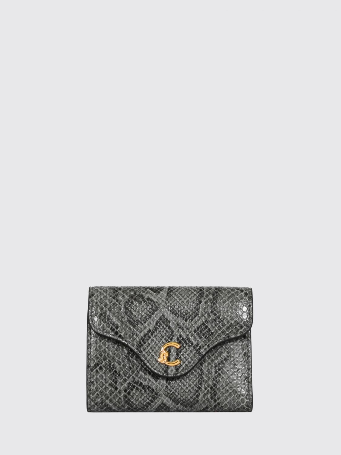 Coccinelle Zip-Around Leather Wallet with an All-Over Python Print · OS