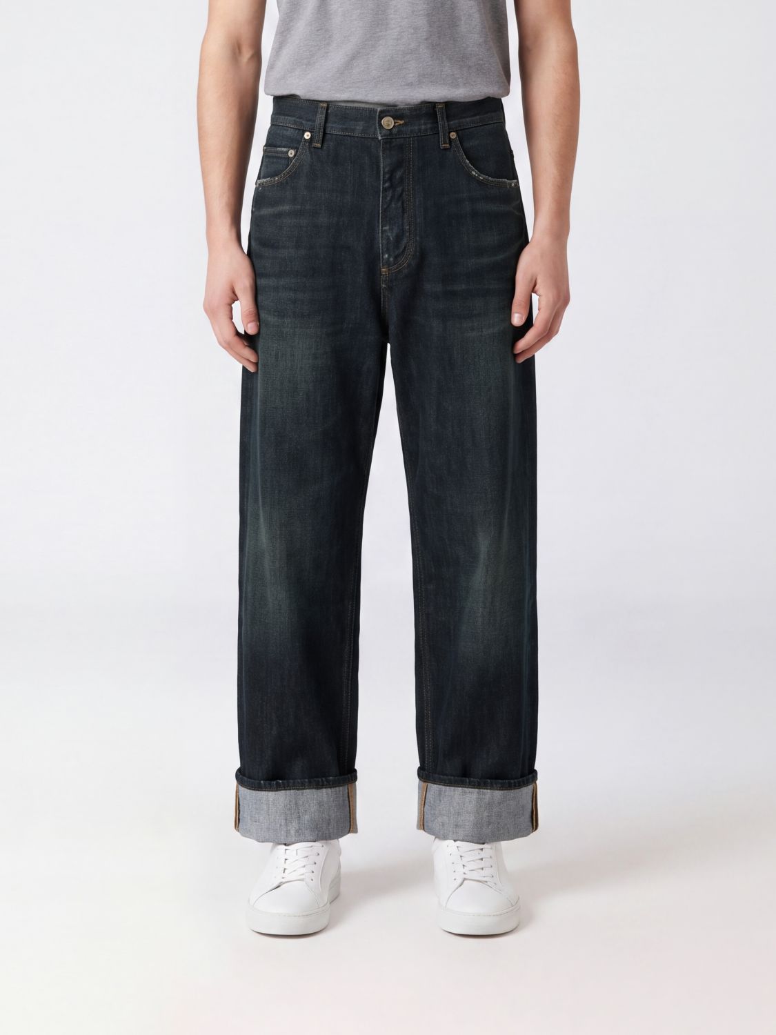 DOLCE & GABBANA Jeans Men color Grey