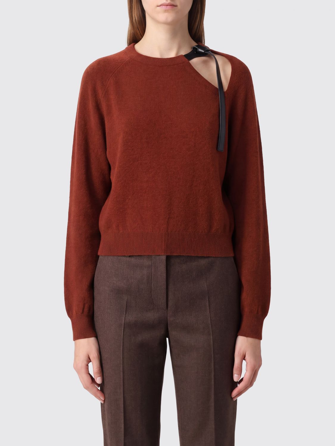 FERRAGAMO Sweater Woman color Brick Red