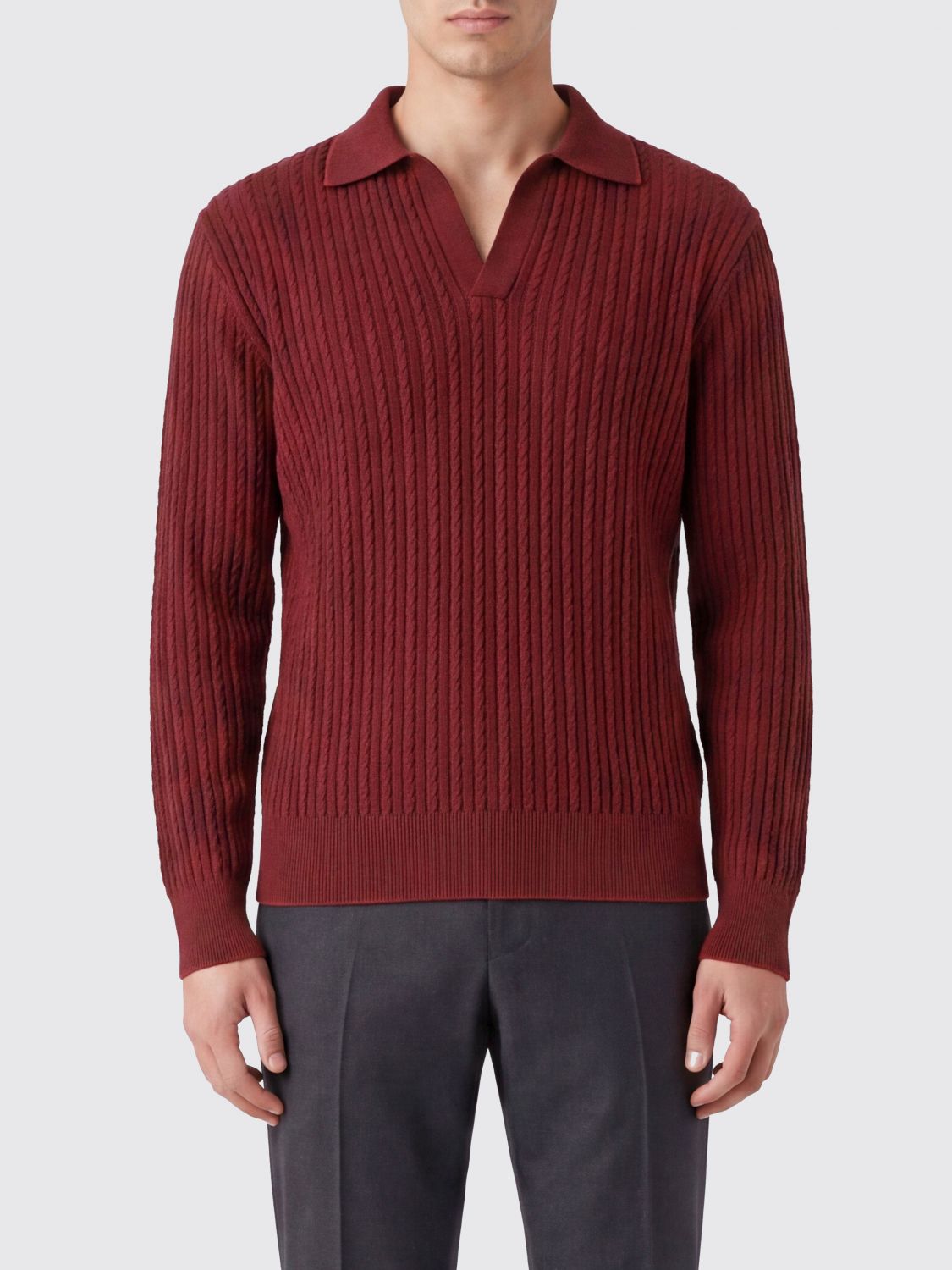 FERRAGAMO Sweater Men color Red