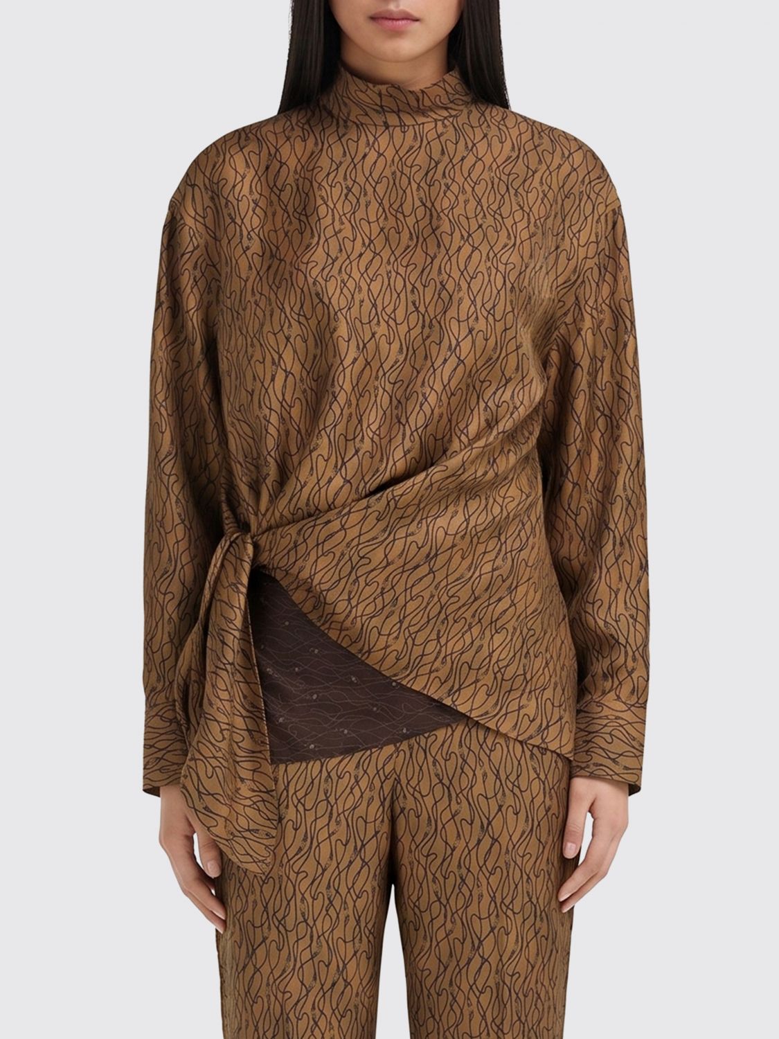 FERRAGAMO Sweater Woman color Brown
