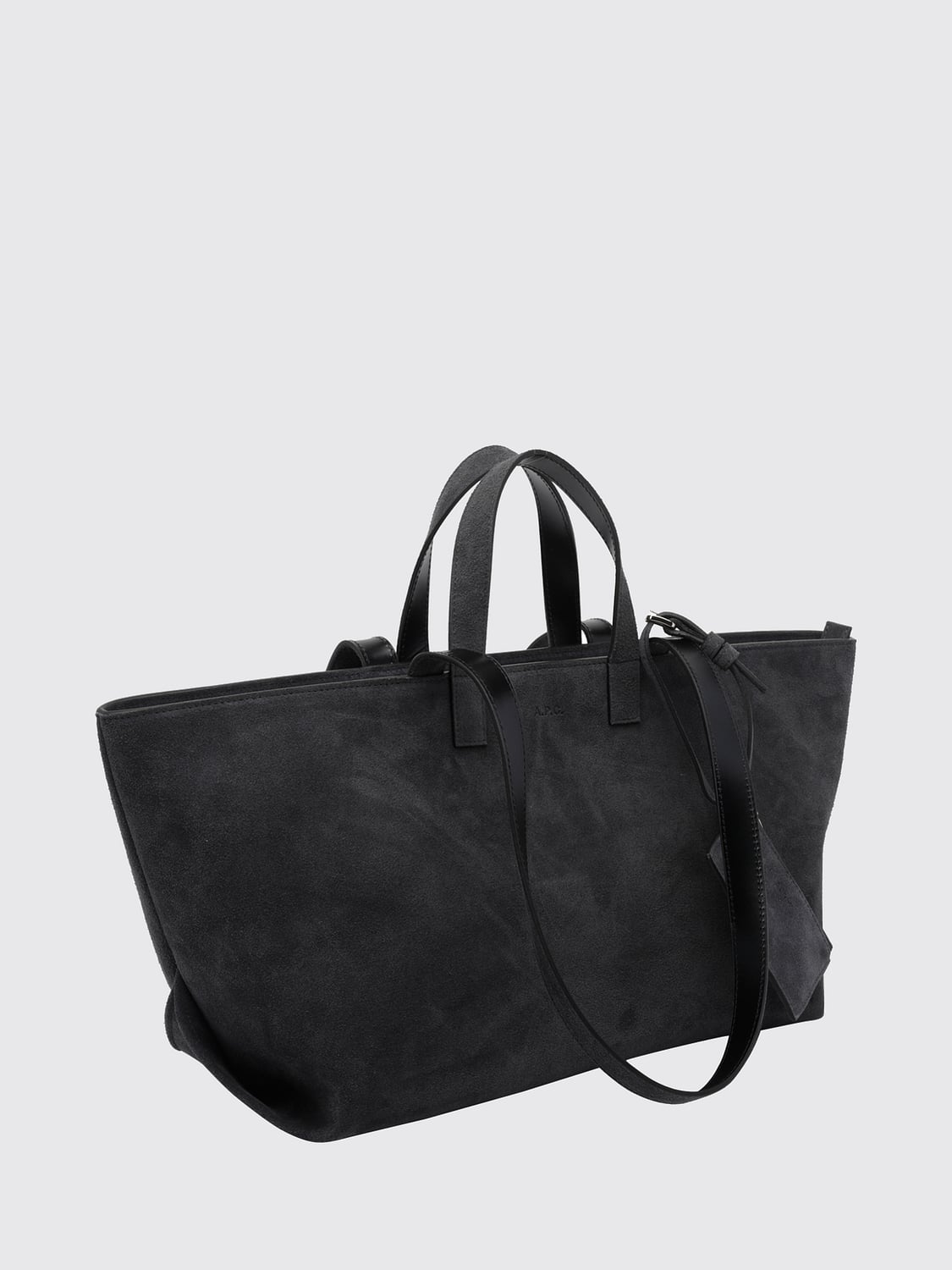 A.P.C. 르 드러머 대형 스웨이드 토트백