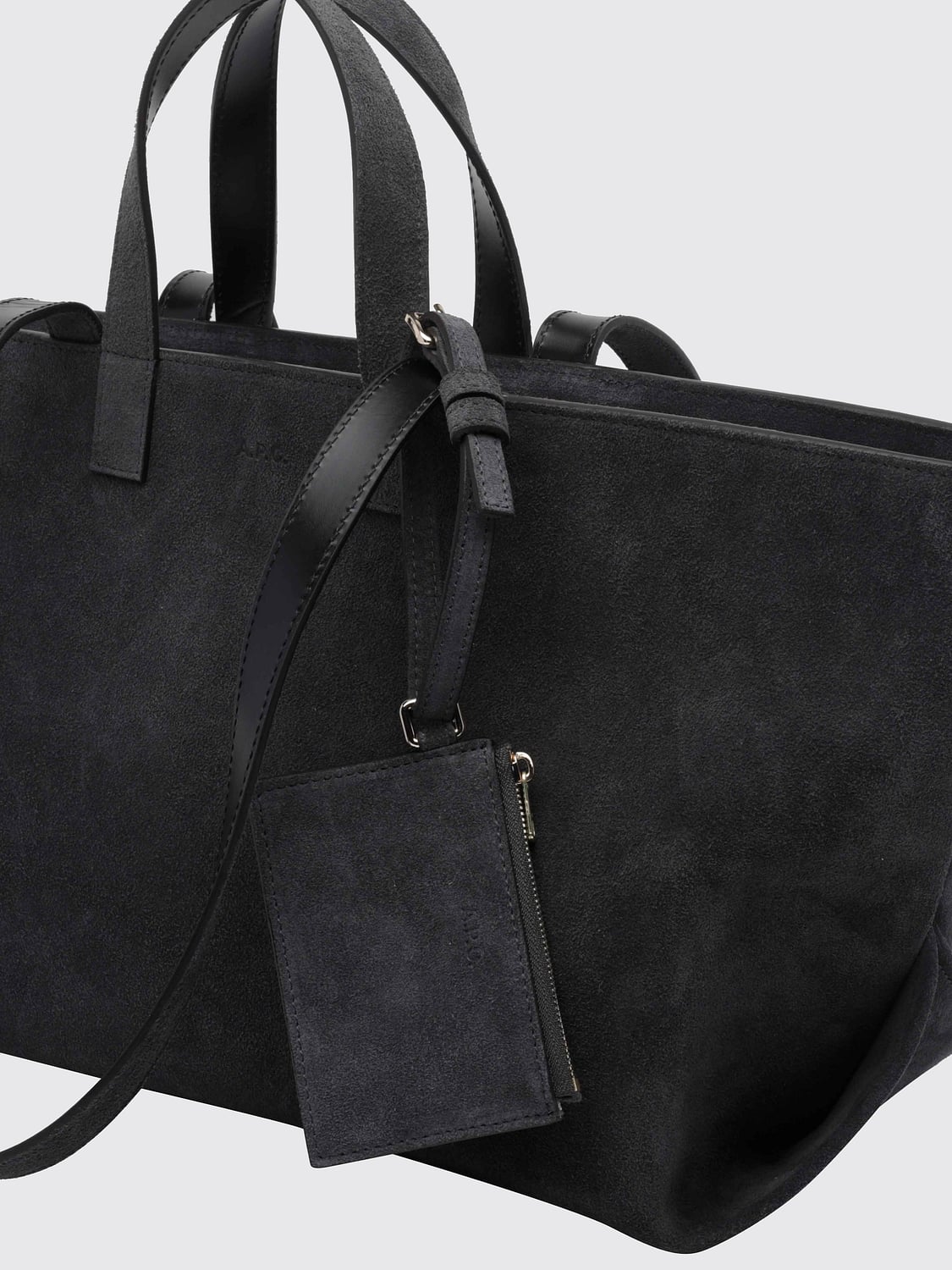 A.P.C. 르 드러머 대형 스웨이드 토트백