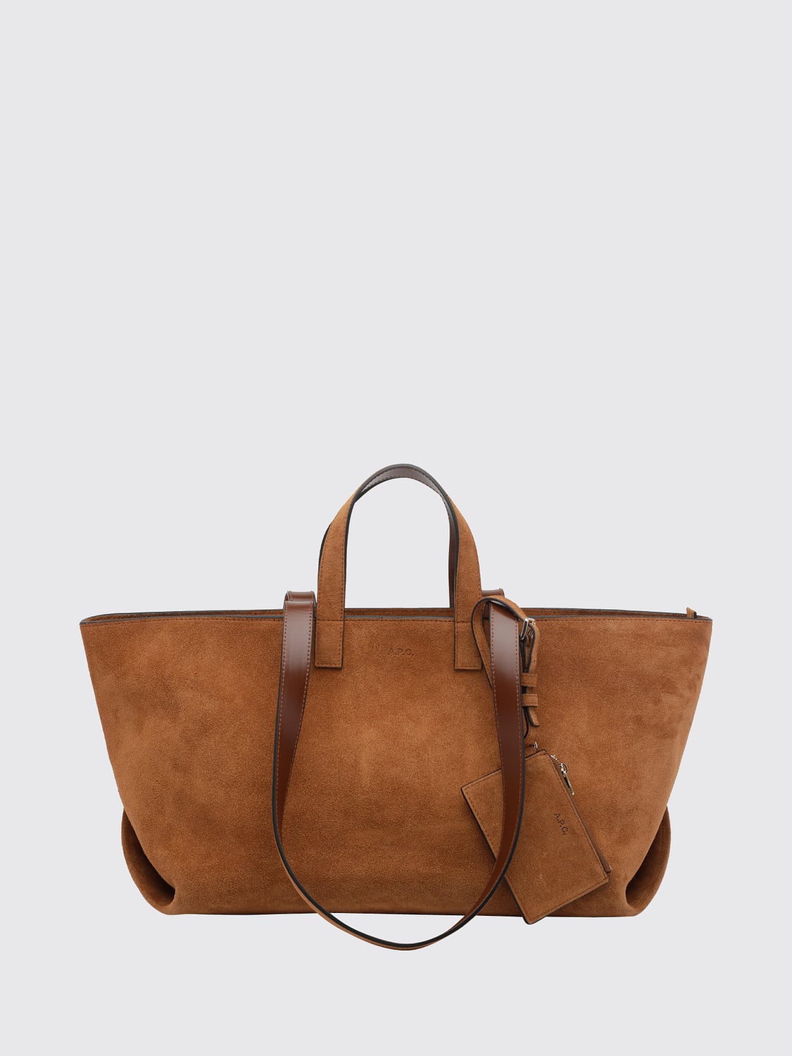 A.P.C. 르 드러머 대형 스웨이드 토트백