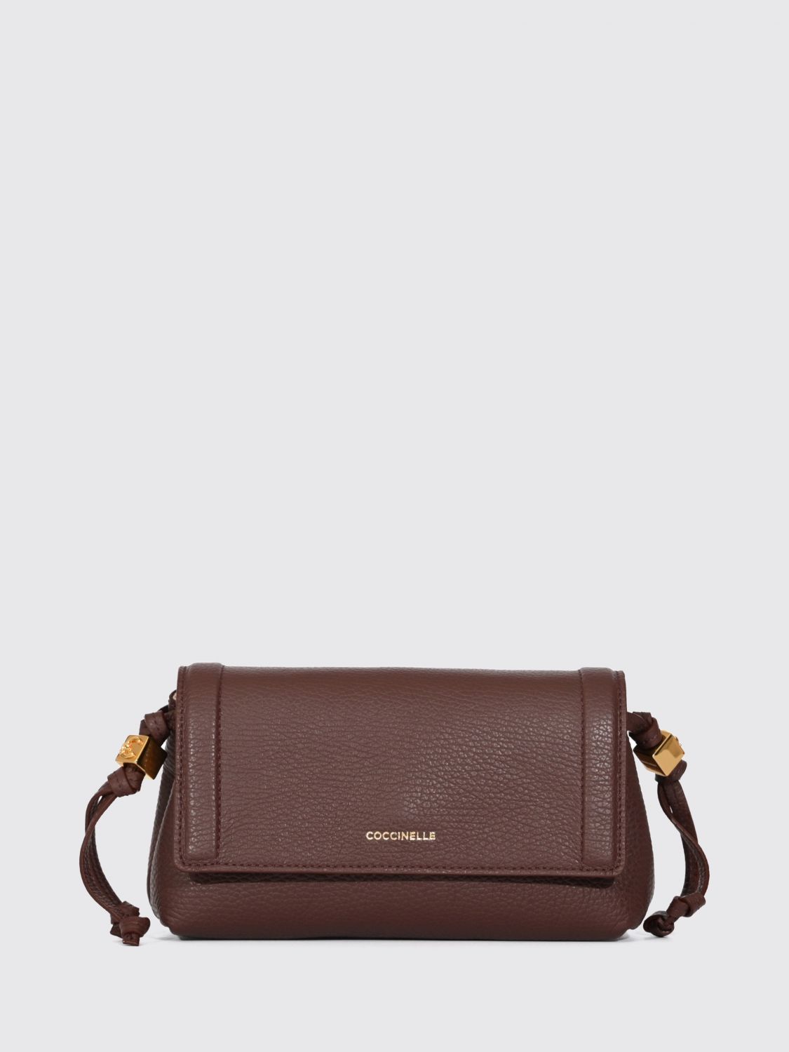 COCCINELLE Borsa mini a tracolla Thess in pelle martellata nera
