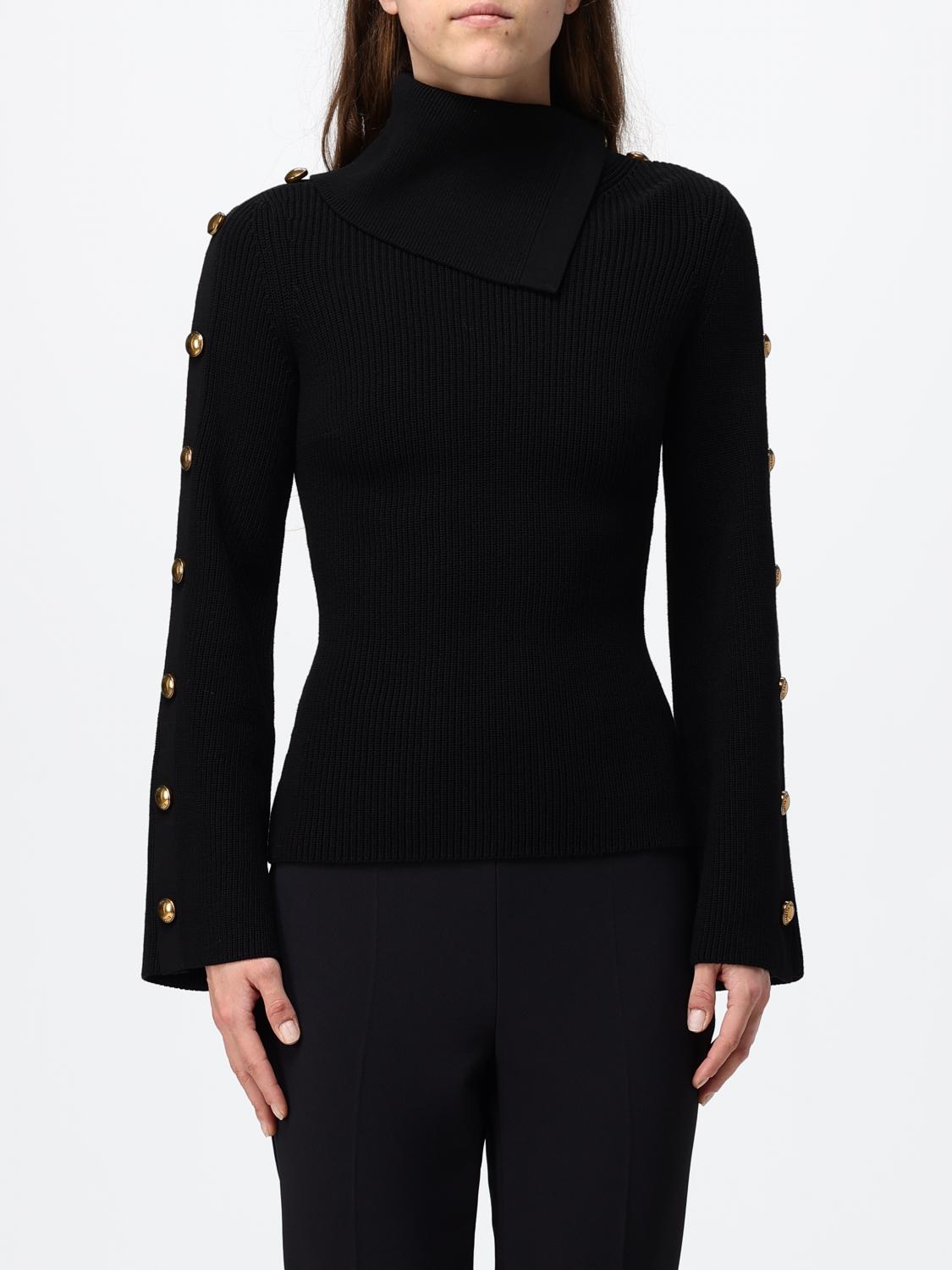 ELISABETTA FRANCHI Schmal geschnittener Rollkragenpullover aus Seidenmischung mit langen Ärmeln